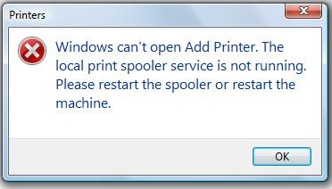رفع مشکل print spooler service is not running